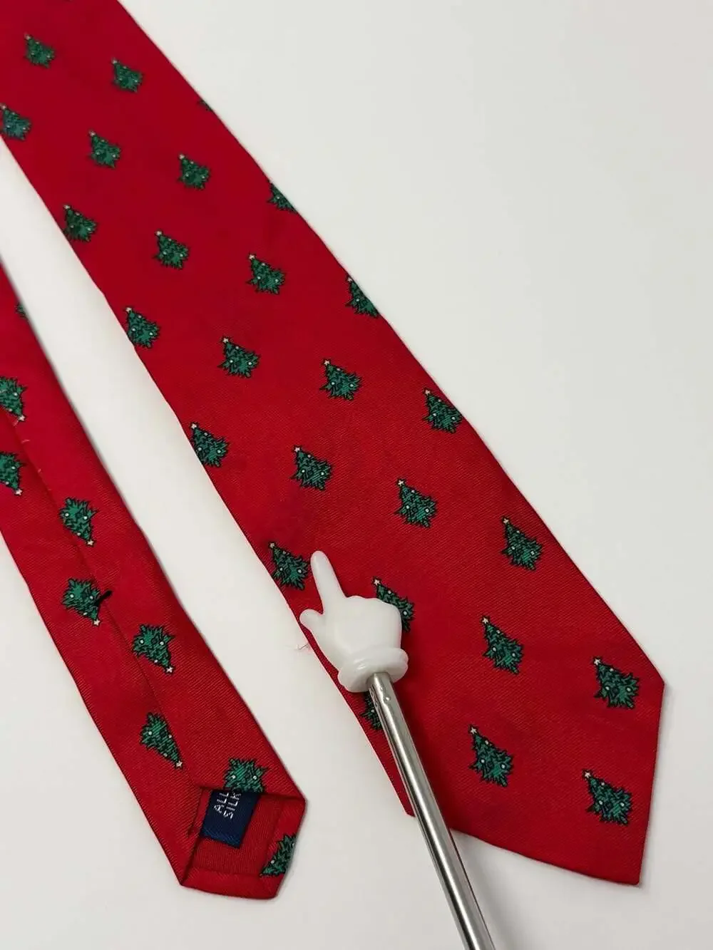 Brooks Brothers Boys' Department Christmas Tree Pattern Silk Necktie